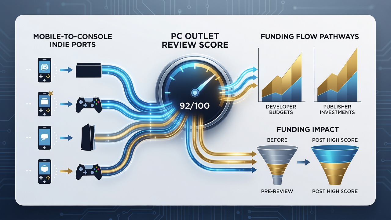 Indie team reviewing console port build notes alongside PC outlet feedback documents
